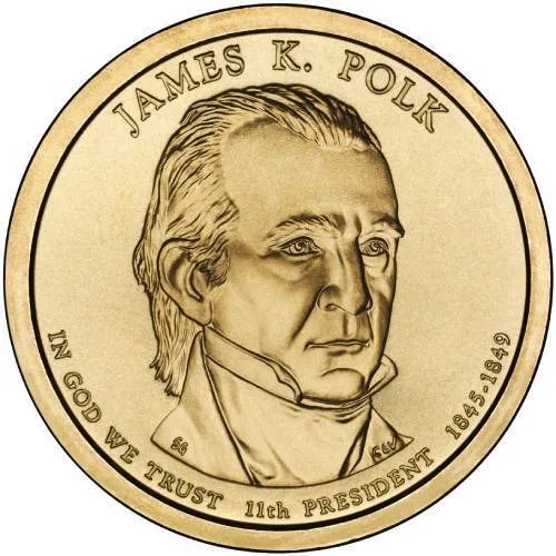 1 Dolar Americano - James Polk - Letra P - Fc 