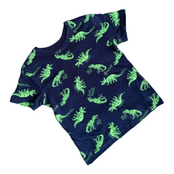 Franela De Niños Dinosaurios De Algodón, Excelente Calidad!!