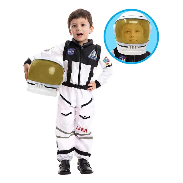 Traje De Astronauta Para Niños Y Bebés Con Casco Movible, Bl