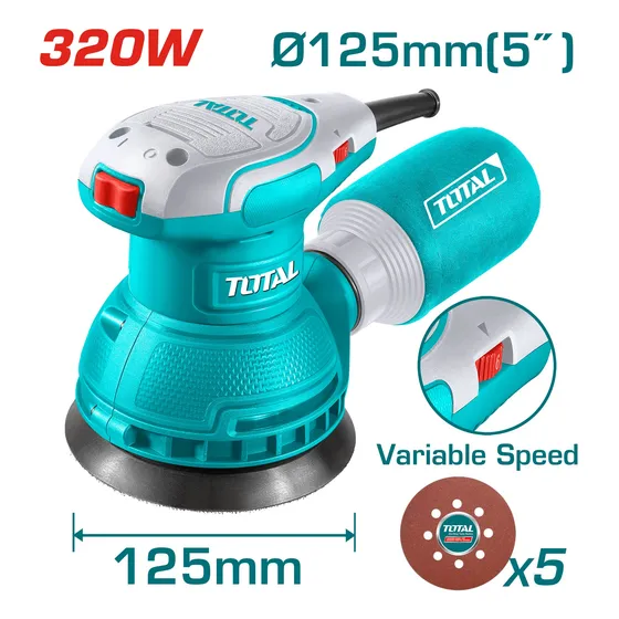 Lijadora Orbital Electrica 320w 5  Marca Total 