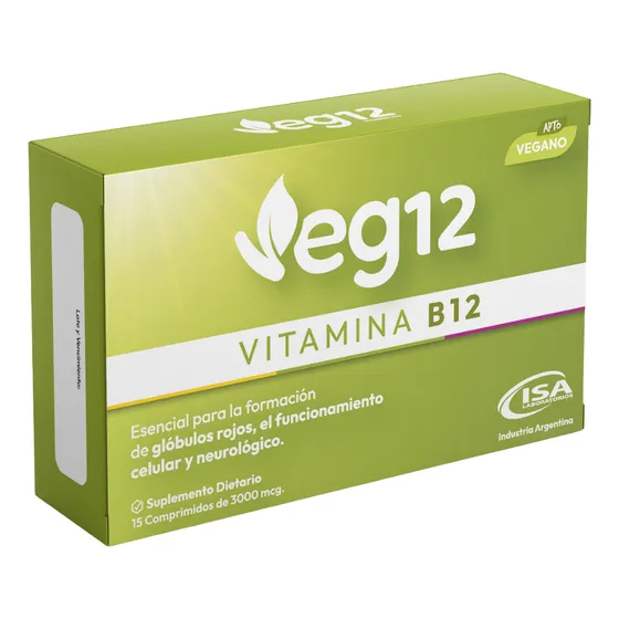 Vitamina B12 Suplemento Dietario Isa Veg12 X 15 Comprimidos