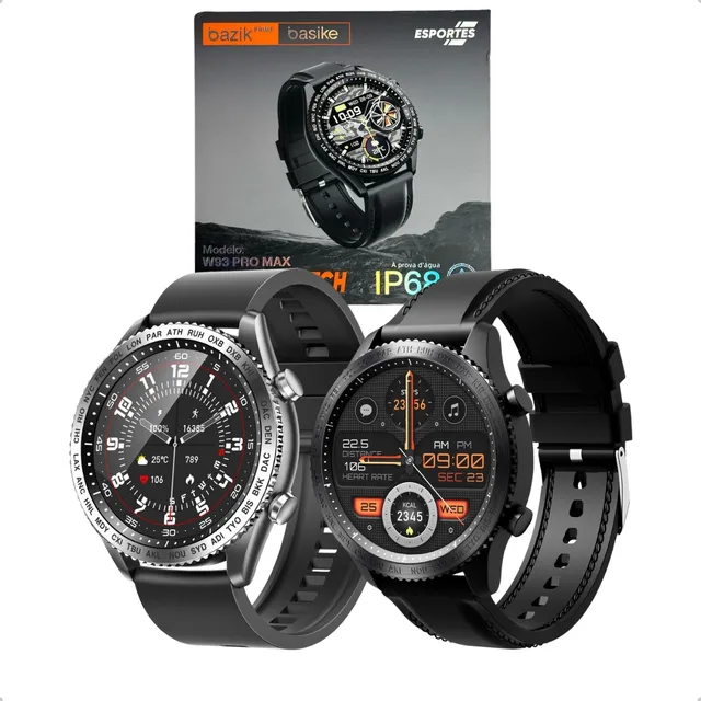 Smartwatch W93 Pro Max Esportivo Masculino Gps Nfc Bluetooth
