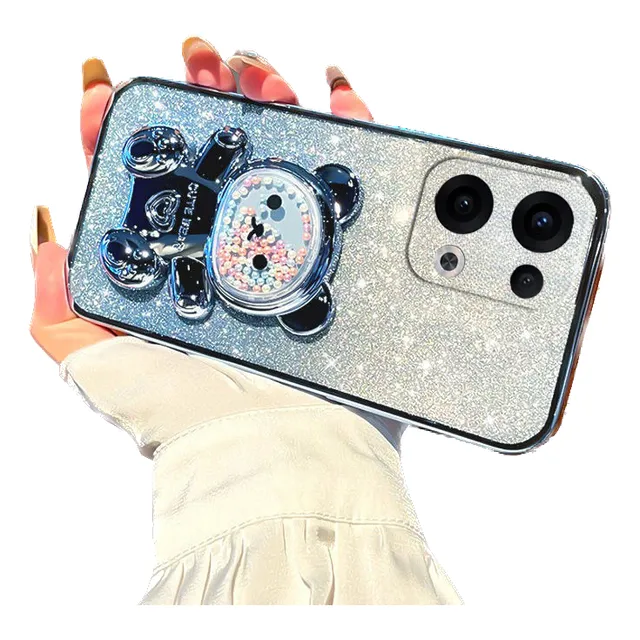 Funda Para Oppo Reno 13f Pro Oso Cuentas Polvo Flash