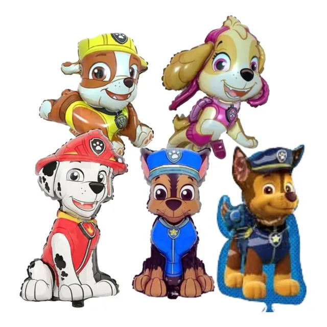 Bouquet 5 Globos Personajes Paw Patrol 60cm