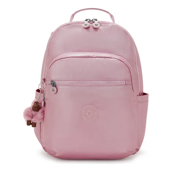 Mochila Kipling Seúl Lila Metalizado Original