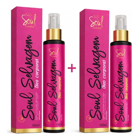 Óleo Corporal Rosa Mosqueta Clareador 100ml - Soul Selvagem 2 Óleos
