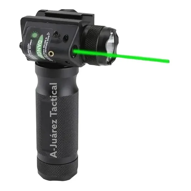 Empuñadura Con Lampara Y Laser Verde