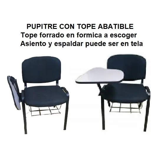 Pupitre Con Tope Abatibe Mdf Forrado De Formica. Nuevo. 
