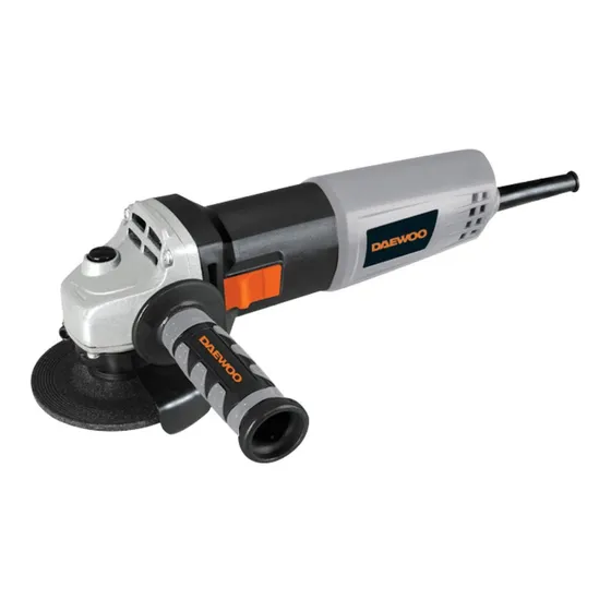 Amoladora Angular Daewoo Daag115-75c De 50 hz Negra 750 w 220 v