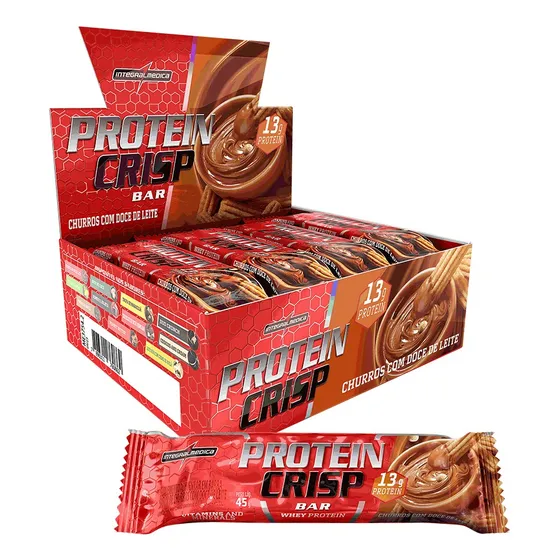 Super Promoção Protein Crisp Bar Caixa C/ 12 Integralmedica