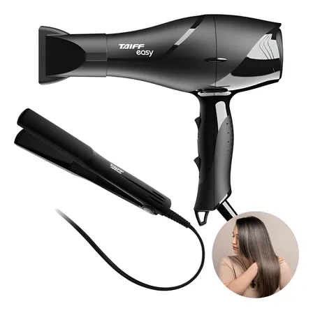 Kit Chapinha 180º Cerâmica Secador 1700w Profissional Taiff