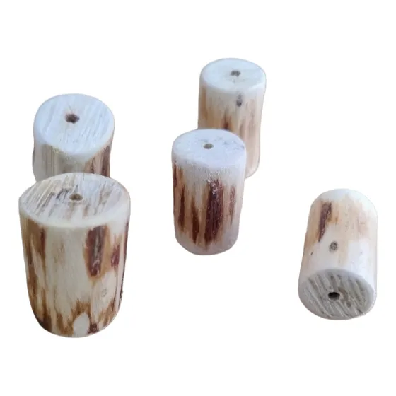 Firma Natural De Aroeira Vermelha P/ Guias E Colares - 5 Und