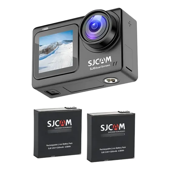 Cámara Deportiva Dual Sjcam Sj8  Wifi 4k 30fps Y 2 Baterías