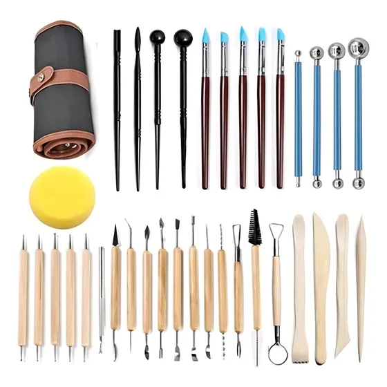 Set X36 Herramientas Alfareria Para Ceramica Arcilla Estecas