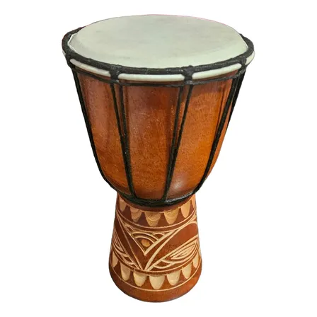 Djembe Djimbe, Jembê - Percussão Africano - Tambor Bongo - Marrom