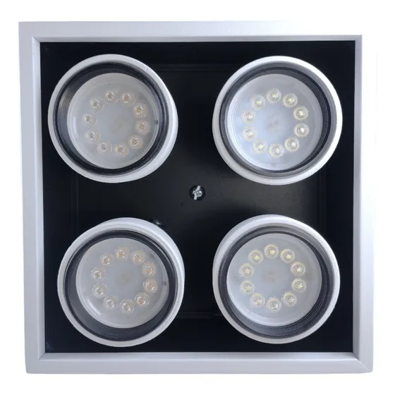 Plafon 4 Luces Matrix Ingenieria Luminica Dicroled Gu10