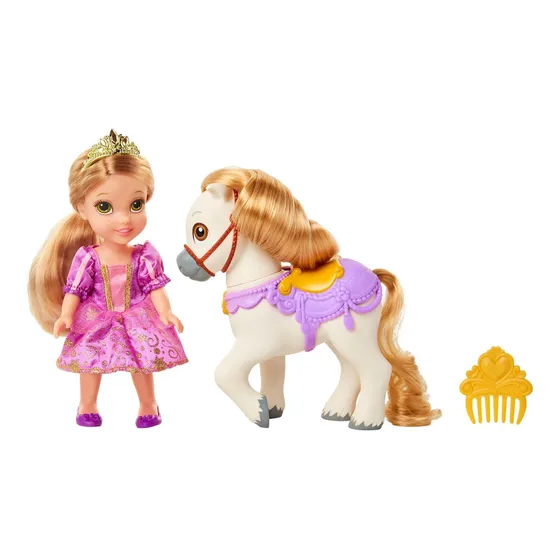 Muñeca Petit Rapunzel Con Pony Disney