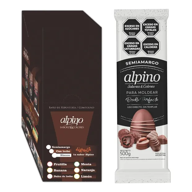 Chocolate Alpino Semiamargo O Con Leche Lodiser Por 3 Kilos 