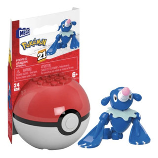 Pokémon Mega Bloques Construcción Popplio Pokebola Anime Pokémon Mega Bloques Construcción Popplio Pokebola Anime