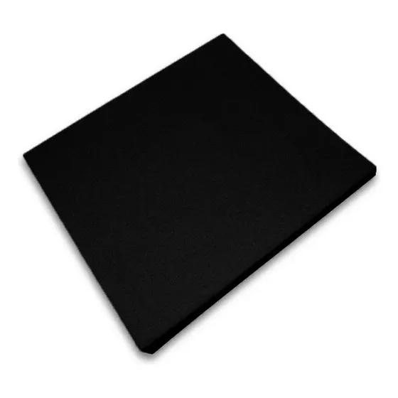 Baldosa De Gimnasio Piso Caucho 1m X1m 25mm De Espesor Negro