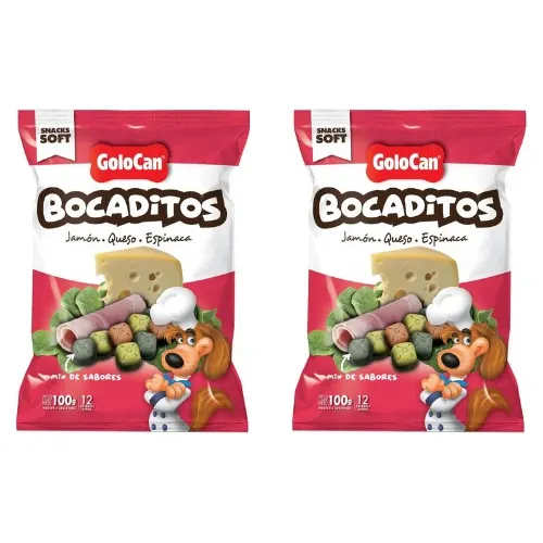 Golosinas Para Perros Golocan Bocaditos Finos X 100gr 2 Unid