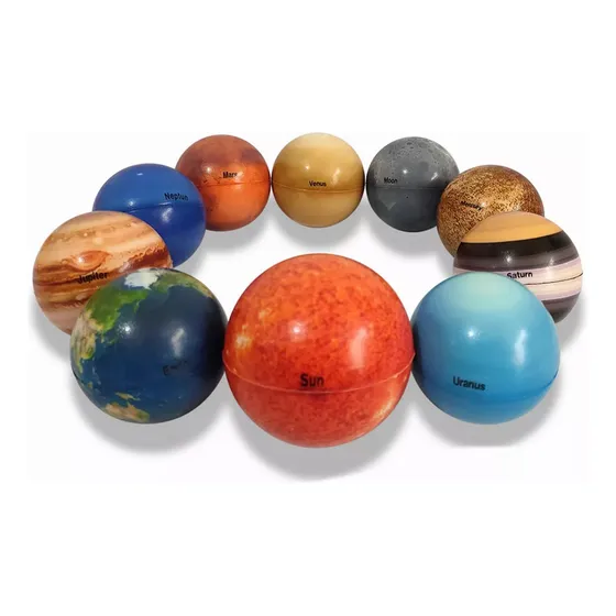 10 Piezas De Bolas Planetarias Del Sistema Solar, Modelo B