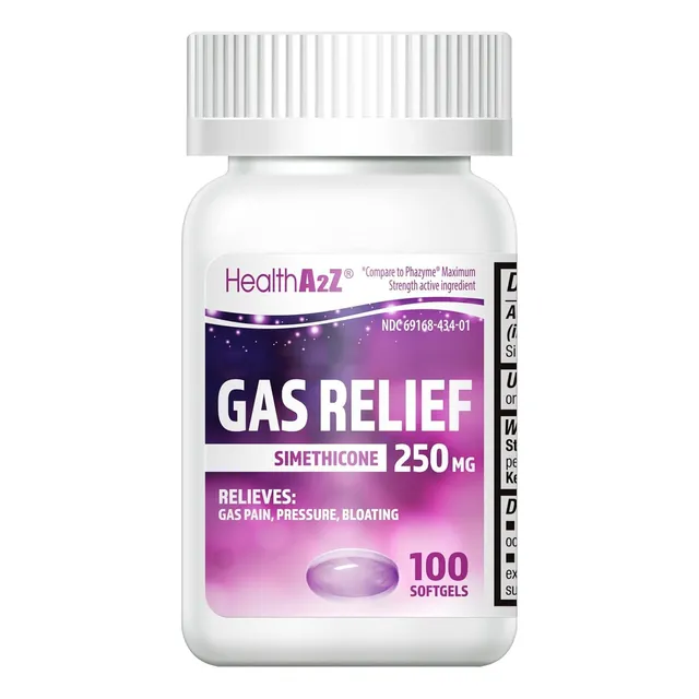 Healtha2z Alivio De Gases Simeticona 250mg 100 Softgels