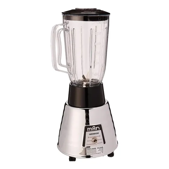 Licuadora Mod. Lmv-2025 Vidrio Man Color Cromo