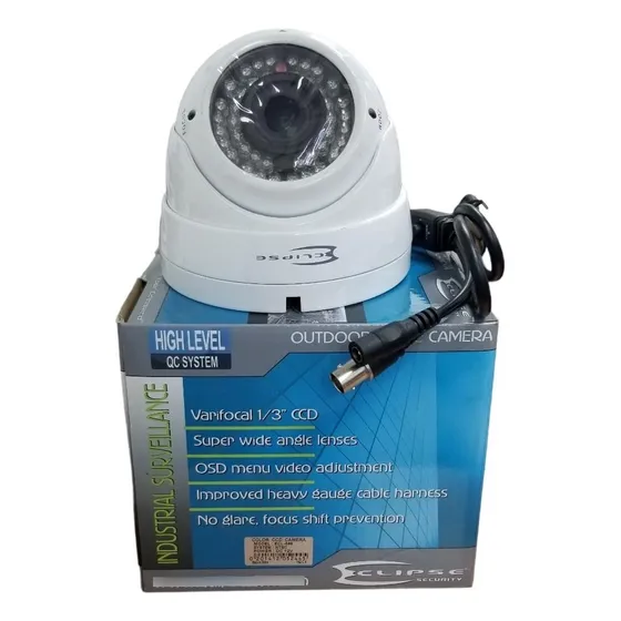 Camara Domo 1/3 Varifocal Lente 2.8 -12 Mm 42 Led- Metal