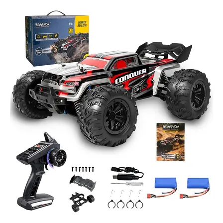 Brastoy Carrinho Controle Remoto Off Road 4x4 50km/h 1:16 Competição-d988