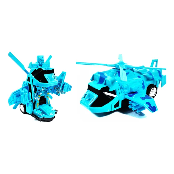 Helicoptero  Transformers Robot C/ Luces Y Sonidos Reales