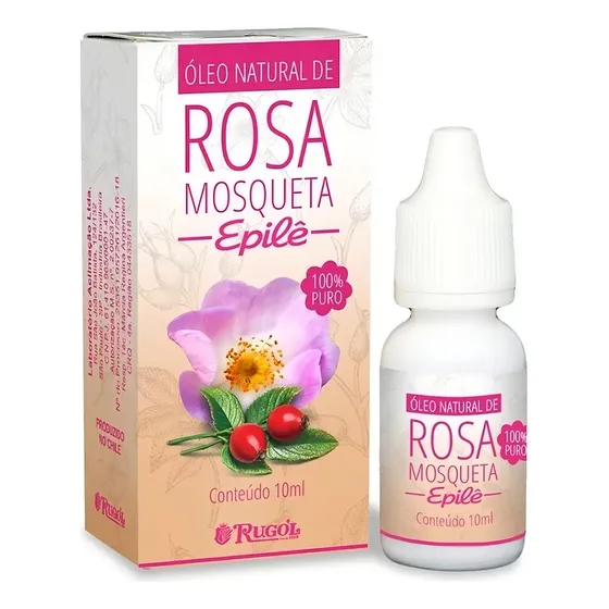 Óleo Natural Rosa Mosqueta Epilê 100% Puro 10ml Rugol