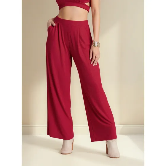Pantalón Mujer Rojo Mp 104024