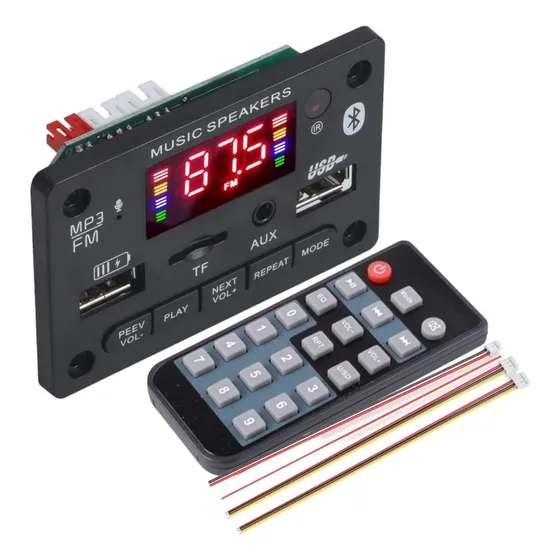 Modulo Decodificado Amplificado Bluetooth Microfono Usb Tf