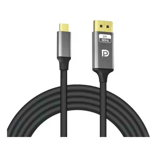 Cable Usb C 3.1 A Displayport 1.4 8k 60hz/4k 144hz De 2 Mts.