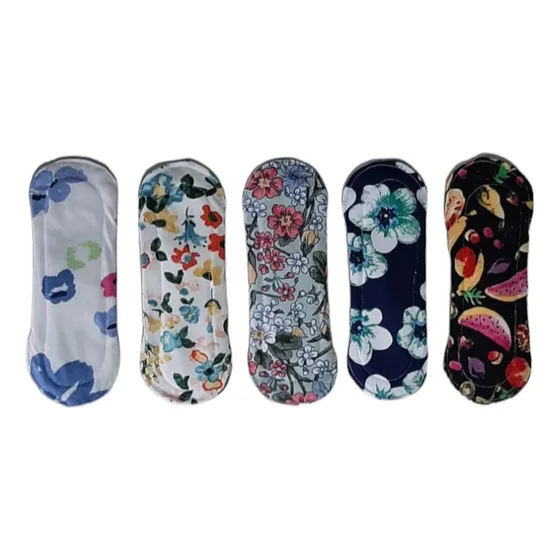 5 Protectores Diarios Largos Reutilizables Eco Ragazza