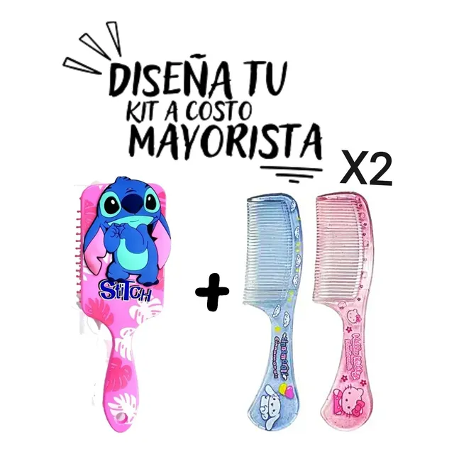 Cepillo De Peinar Con Formas Confeti Infantil
