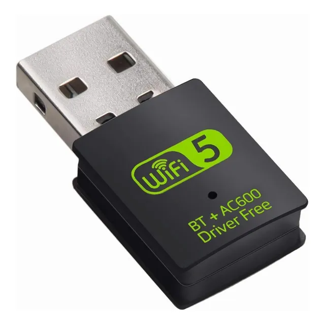 Adaptador Usb Wifi Bluetooth 600 Mbps De Doble Banda