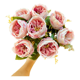 Buquê De Peônias Com 8 Botões De Flores Buquê De Peônias Com 8 Botões De Flores