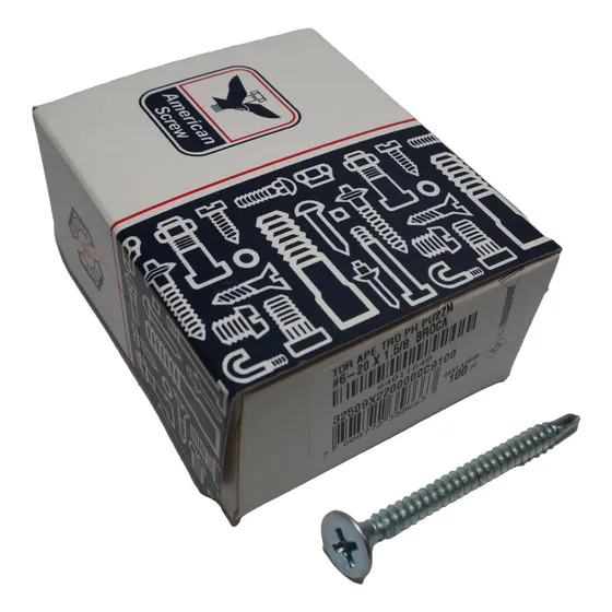 Tornillo Volcanita Broc Zn#6-20x1.5/8''100uds.american Screw