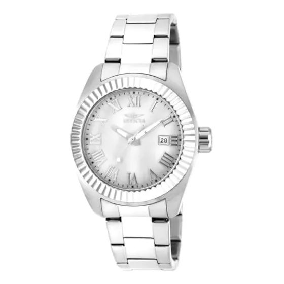 Invicta Reloj De Cuarzo Plateado Con Pantalla