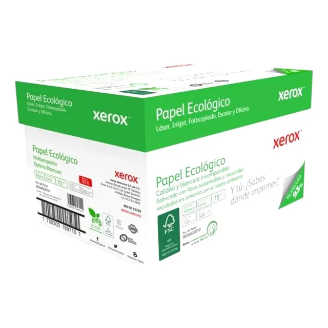 Xerox Papel Bond Carta 75g 5000 Hojas