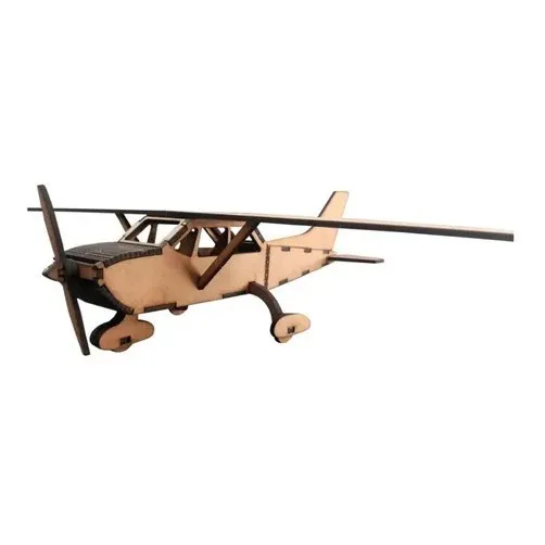 Avião Cessna Miniatura Colecionável Mdf Para Montar