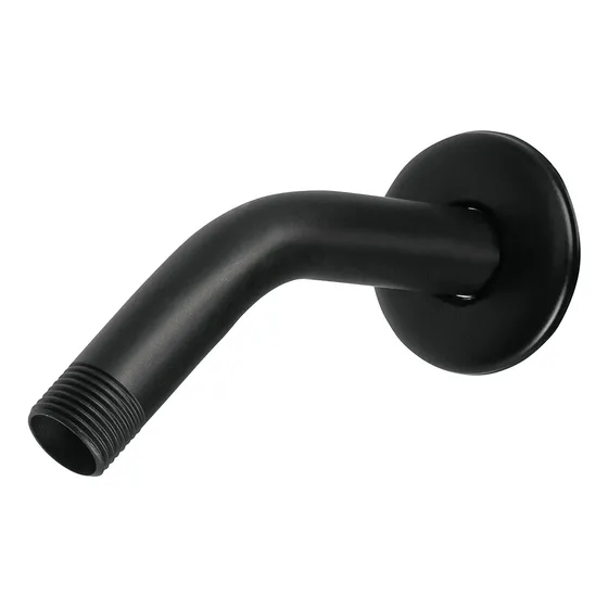 Brazo Corto Con Chapetón P/regadera Negro Mate Foset 47647