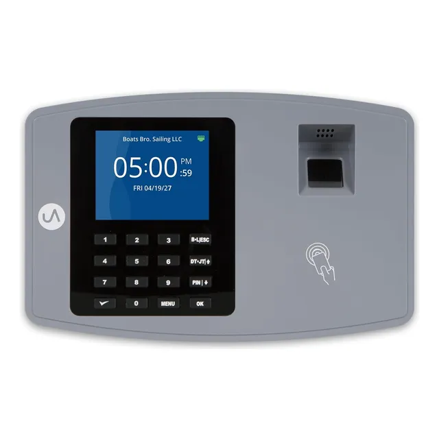 Sistema De Reloj Biométrico Uattend Bn6000 Para Pequeñas Emp