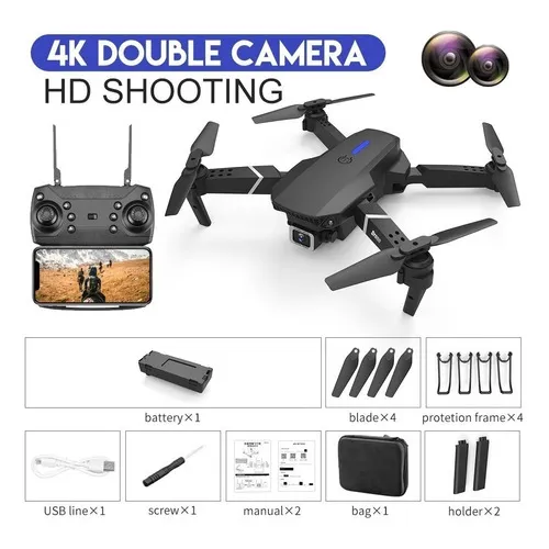 Mini drone Genérica 20 025025 con cámara HD negro 20GHz