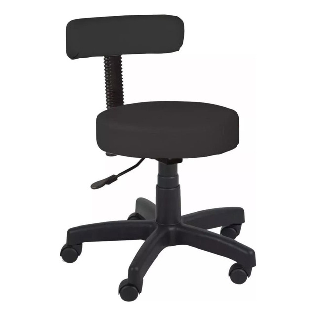 Cadeira De Escritório Shop Cadeiras Po401l Ergonômica Preta Com Estofado De Couro Cadeira De Escritório Shop Cadeiras Po401l Ergonômica Preta Com Estofado De Couro