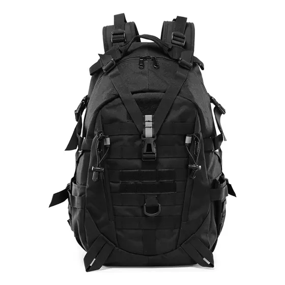 Mochila Tactica De Cámping Impermeable Gran Capacidad 31 L Color Negro