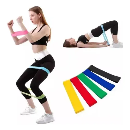Kit Bandas Resistencia 5 Pzas Crossfit Fitness Gym Deporte