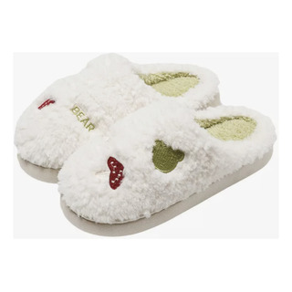 Pantuflas De Felpa Cálidas Y Antideslizantes Para Parejas Pantuflas De Felpa Cálidas Y Antideslizantes Para Parejas